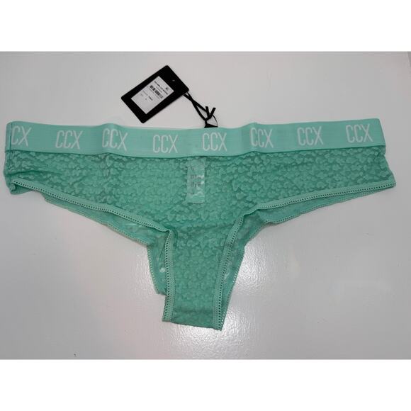 City Chic / CCX Aqua Lace Hipster - Aqua Lace Hipster Panty / Underwear SIZE 16 - Picture 3 of 7